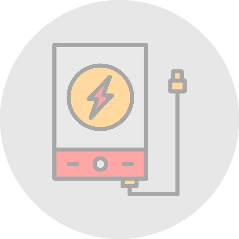 diseño de icono de vector de banco de energía