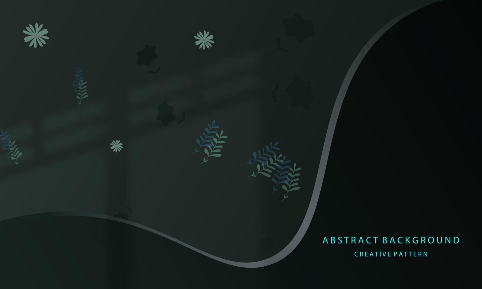 Cute Flower Abstract Backgrounds Simple Hand Drawn Dark Blue Elegant Color Elegant EPS 10 vector