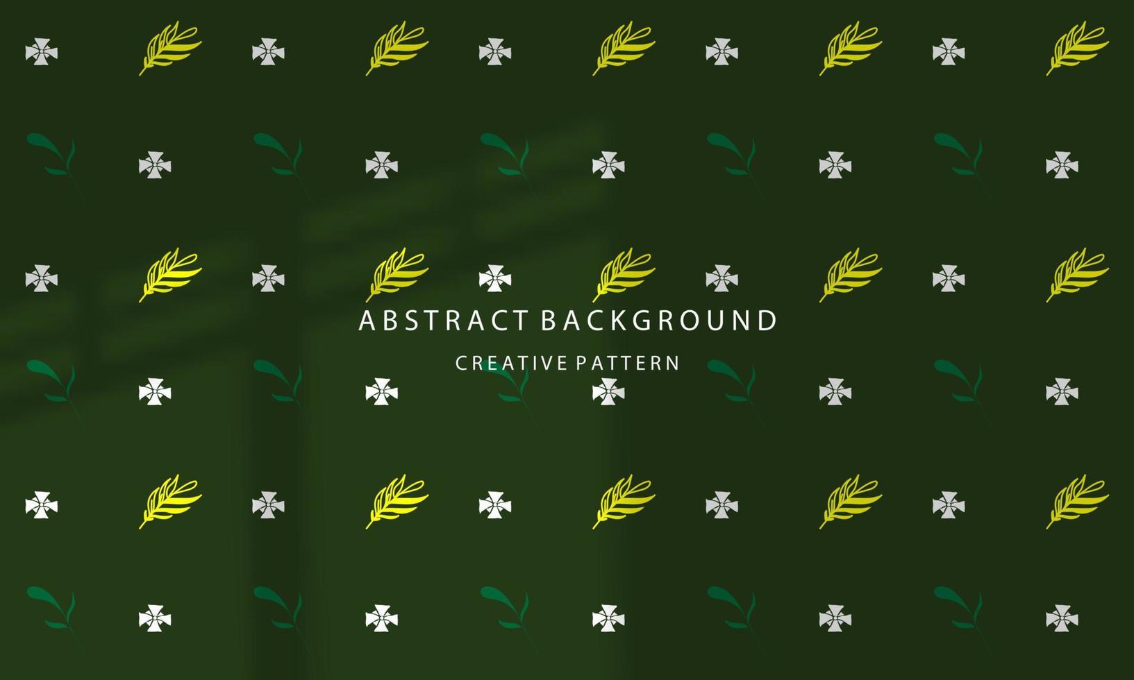 Abstract Background Handdrawn Cute Flower Pattern Attractive Pastel Green Shadow Overlay EPS 10 vector