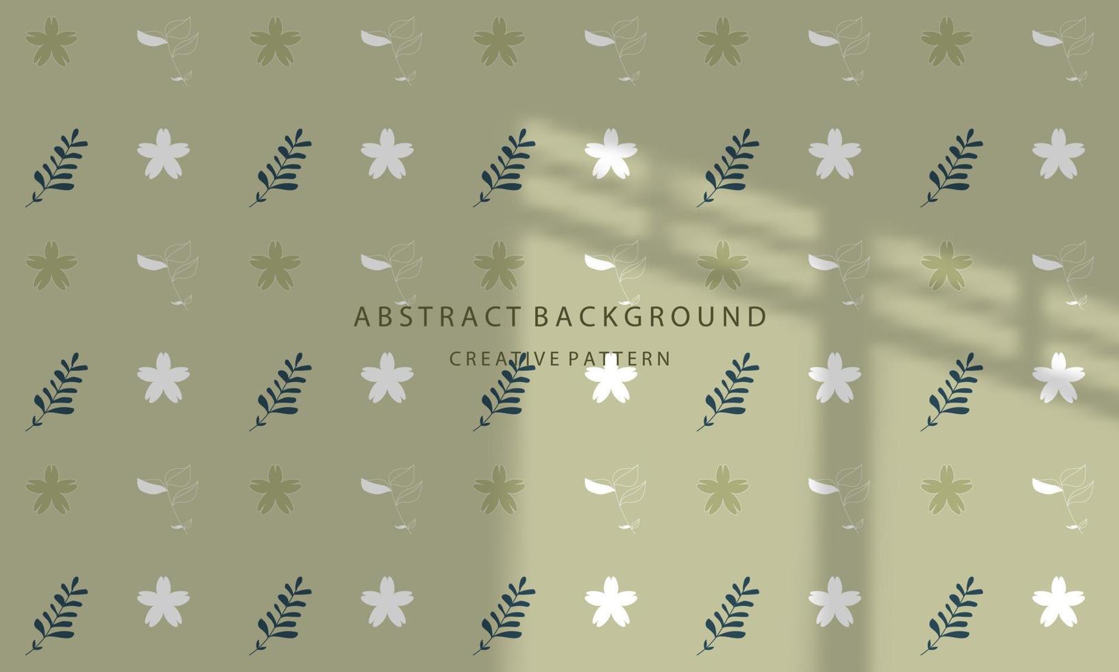 Cute Attractive Hand Drawn Flower Pattern Background Simple Elegant Cream Pastel EPS 10 vector