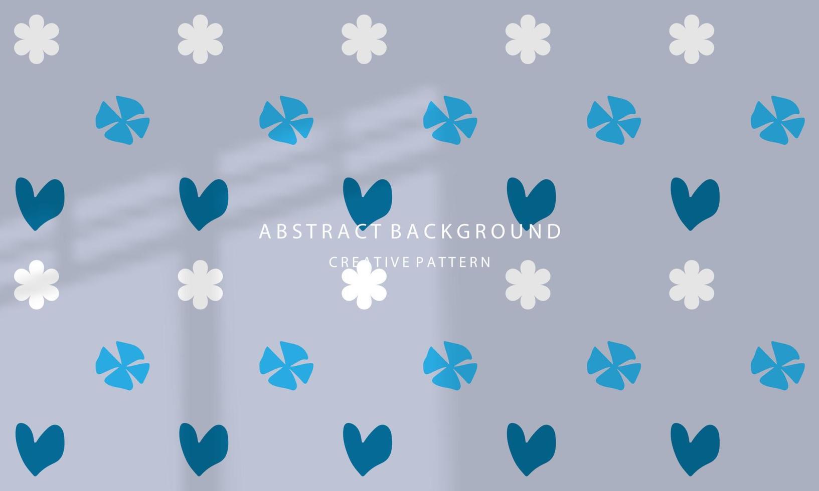 abstract background handdrawn flower cute pattern blue sky pastel attractive shadow overlay eps 10 vector