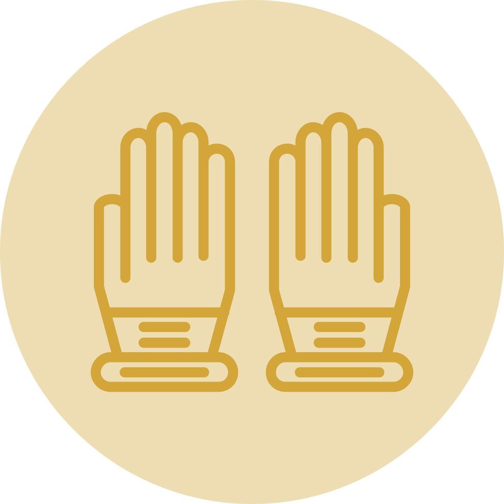 guantes, vector, icono, diseño vector