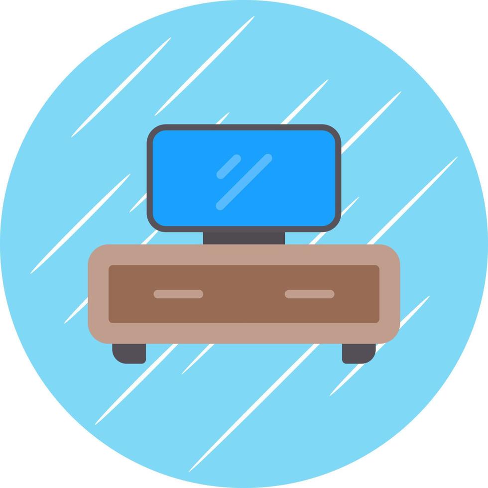 Tv Table Vector Icon Design