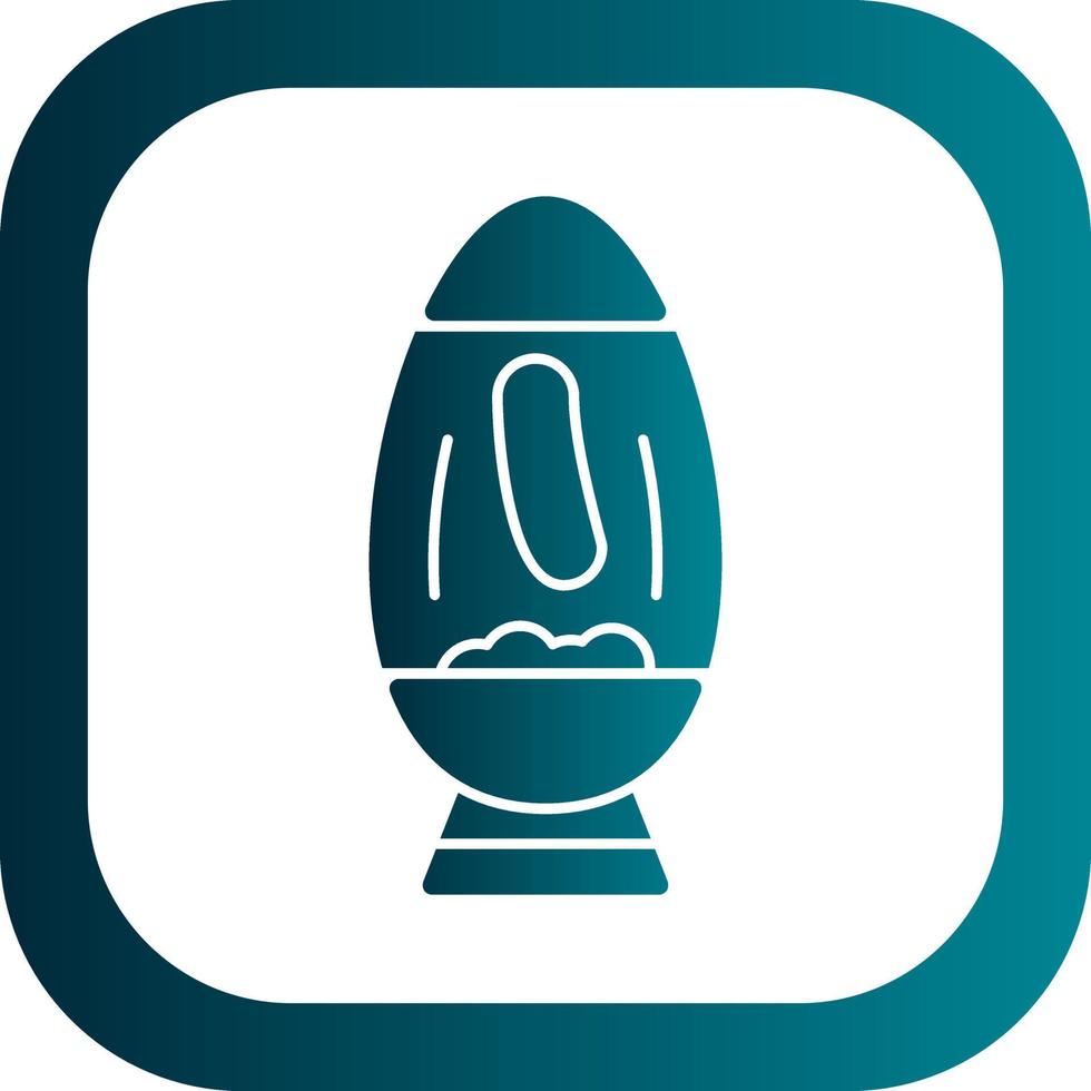 Lava Lamp Vector Icon Design