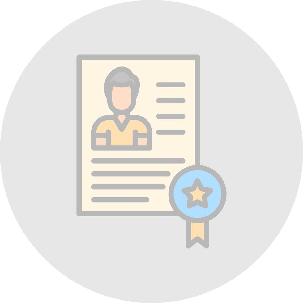 Certificate Vector Icon Design