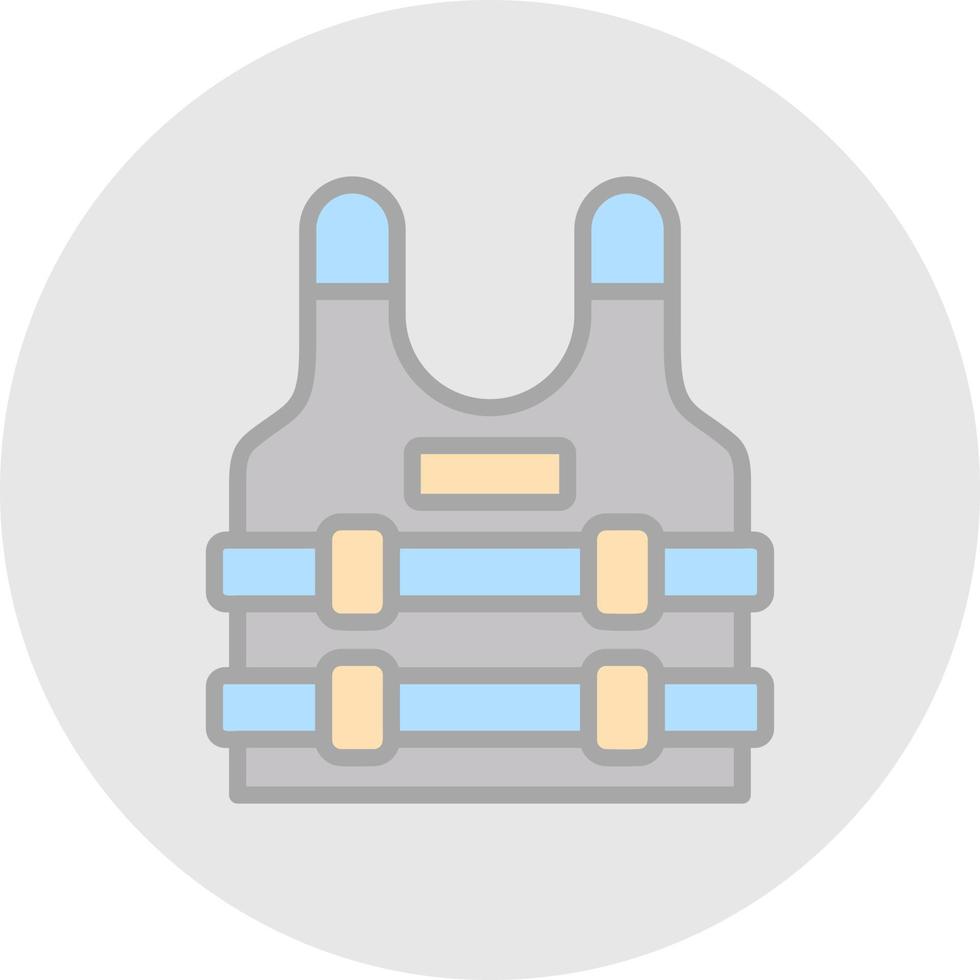 Bulletproof Vest Vector Icon Design