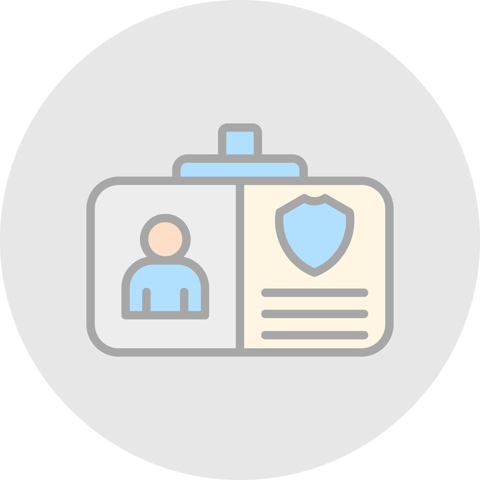 Police Identification Vector Icon Design