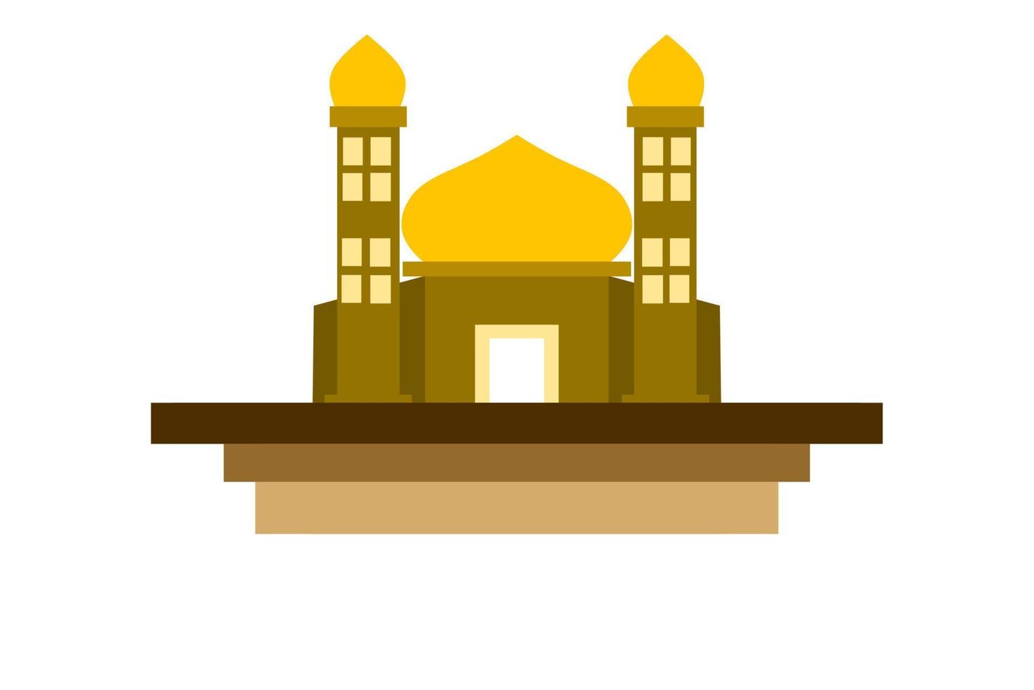 mosque illustration, mosque icon with elegant concept, perfect for ramadan design vector