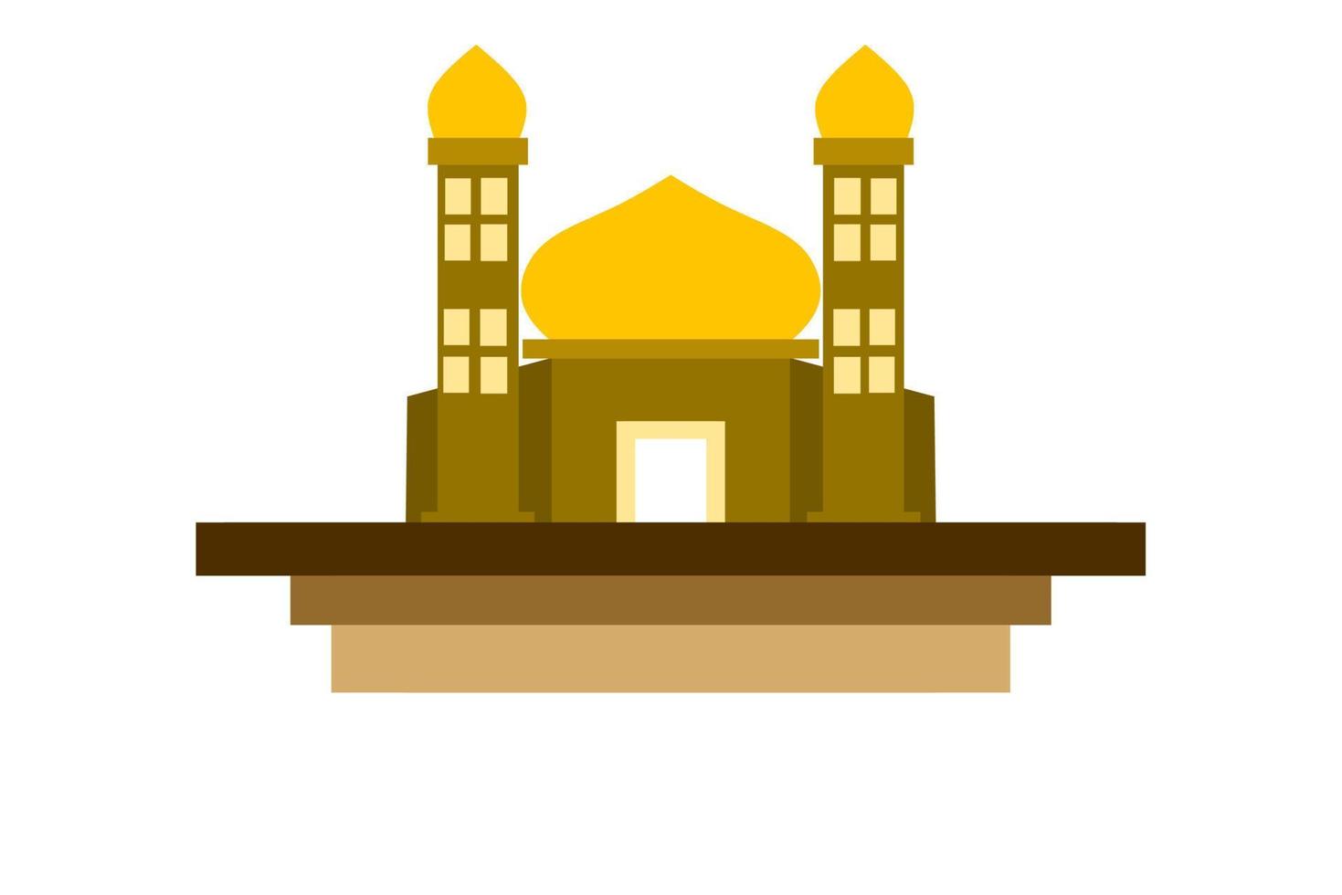 mosque illustration, mosque icon with elegant concept, perfect for ramadan design vector