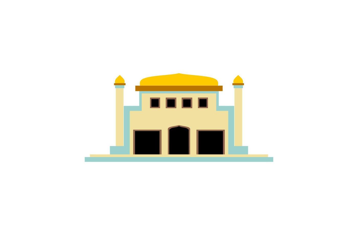 mosque illustration, mosque icon with elegant concept, perfect for ramadan design vector