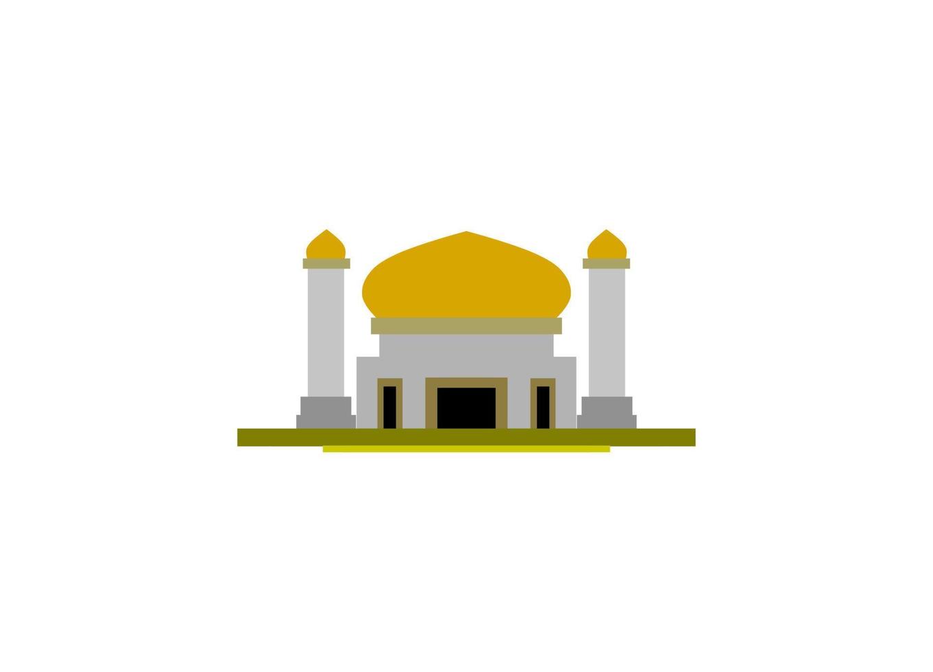 mosque illustration, mosque icon with elegant concept, perfect for ramadan design vector