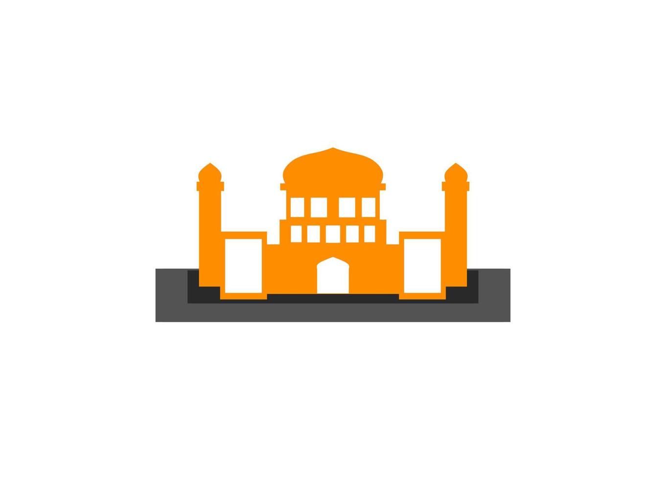 mosque illustration, mosque icon with elegant concept, perfect for ramadan design vector