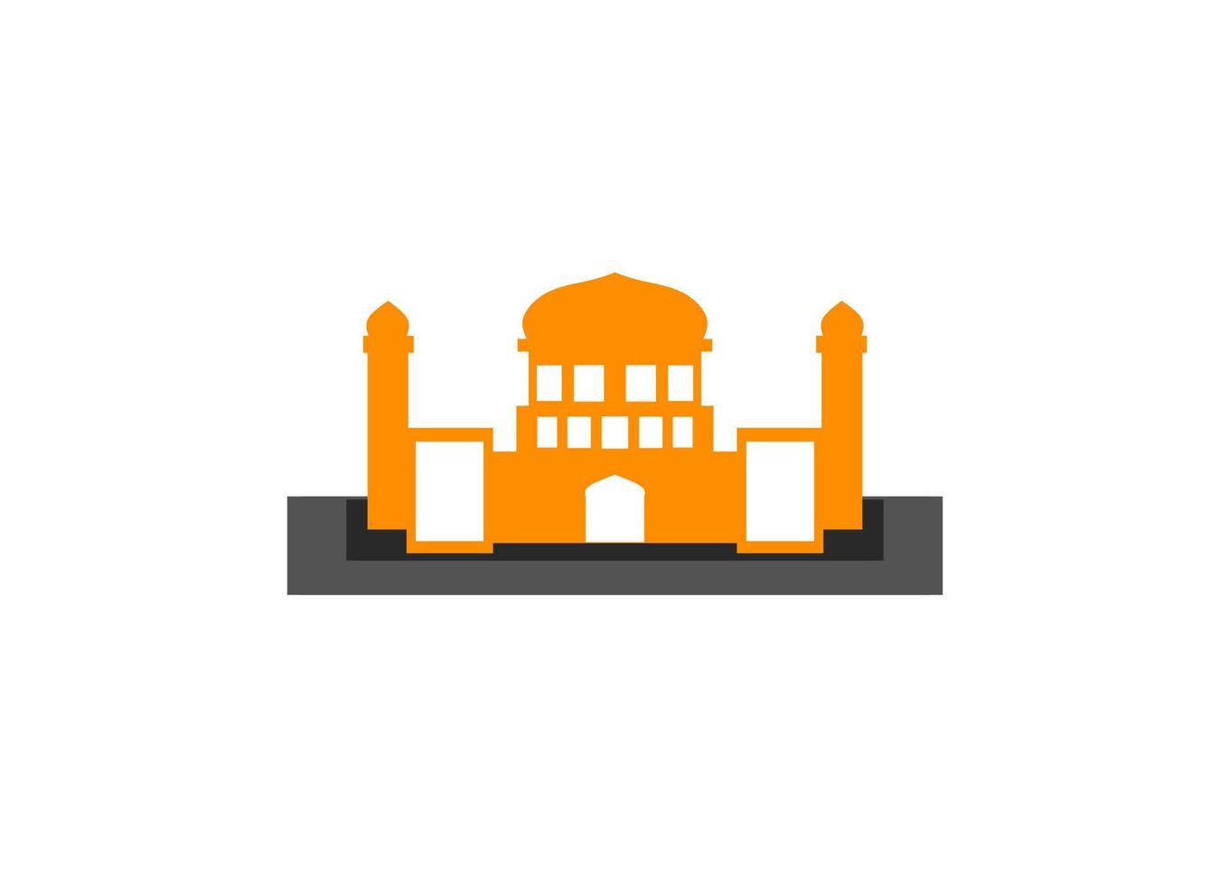 mosque illustration, mosque icon with elegant concept, perfect for ramadan design vector