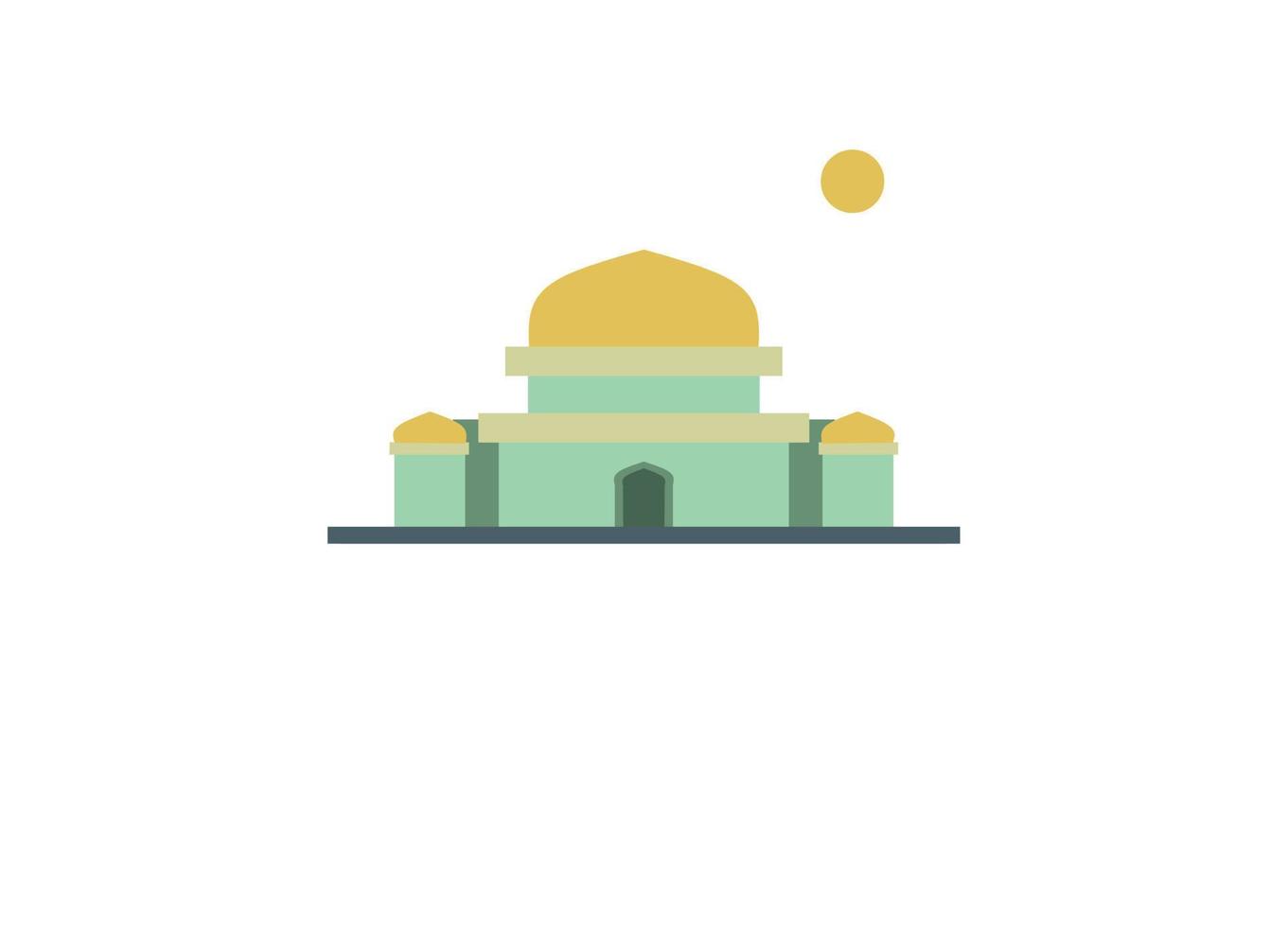 mezquita ilustración, mezquita icono con elegante concepto, Perfecto para Ramadán diseño vector