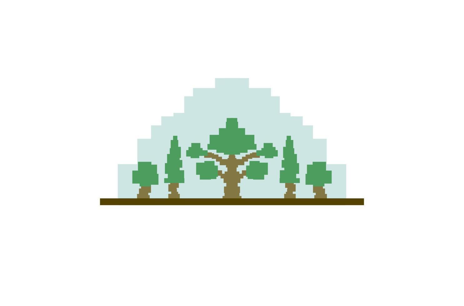 Forest design illustration, simple forest icon with elegant concept, perfect for celebrations world forest day vector
