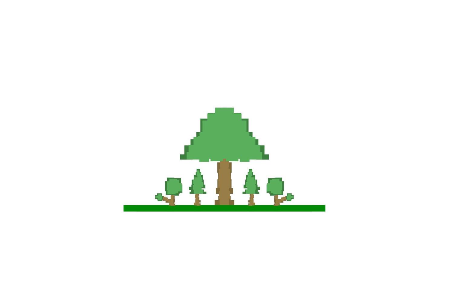 Forest design illustration, simple forest icon with elegant concept, perfect for celebrations world forest day vector
