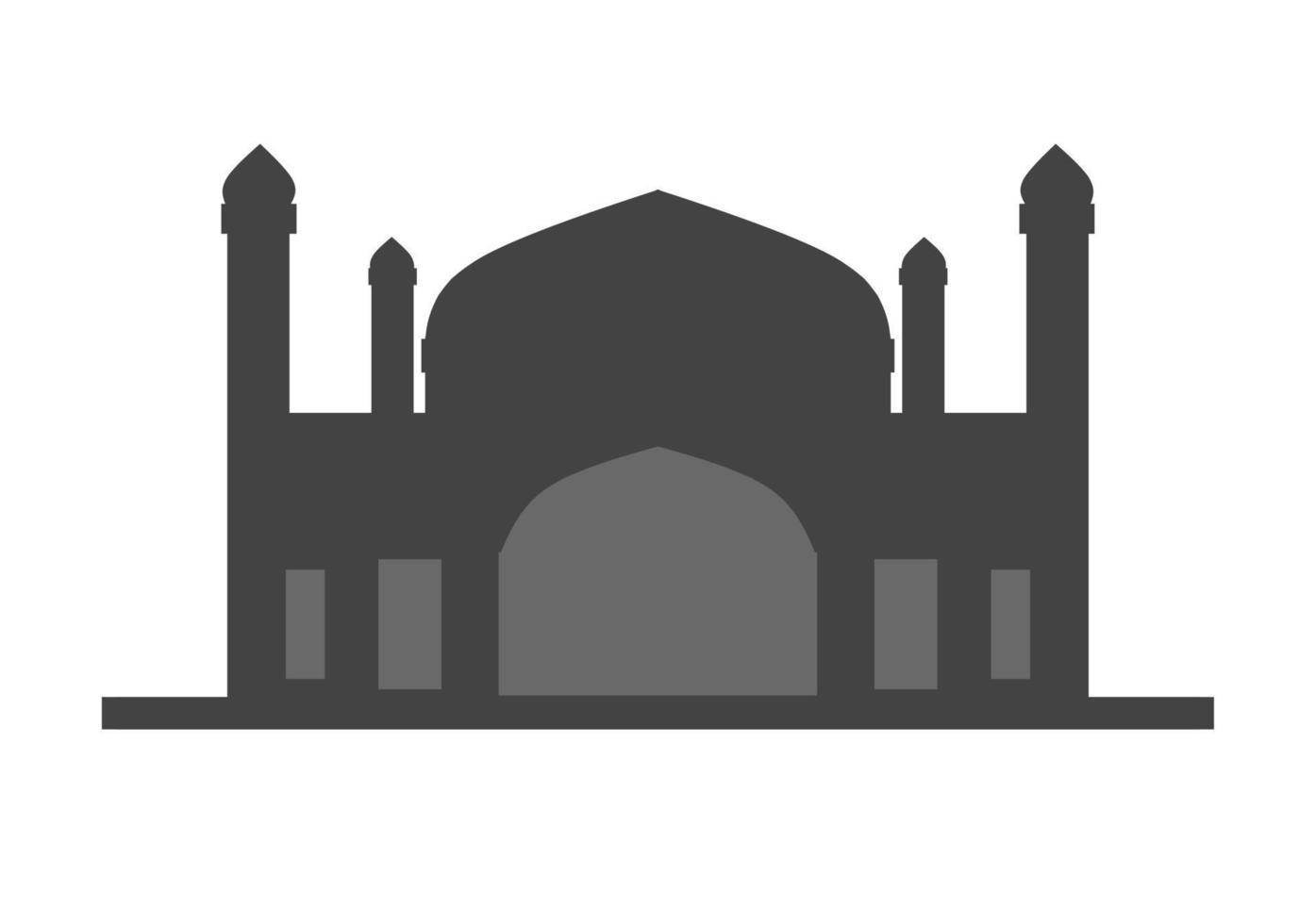mosque illustration, mosque icon with elegant concept, perfect for ramadan or eid design vector