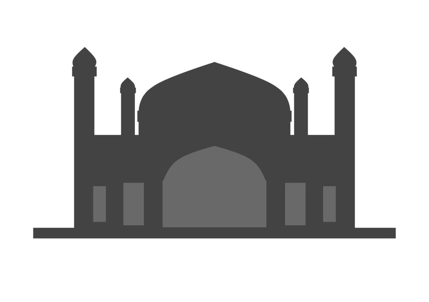 mosque illustration, mosque icon with elegant concept, perfect for ramadan or eid design vector