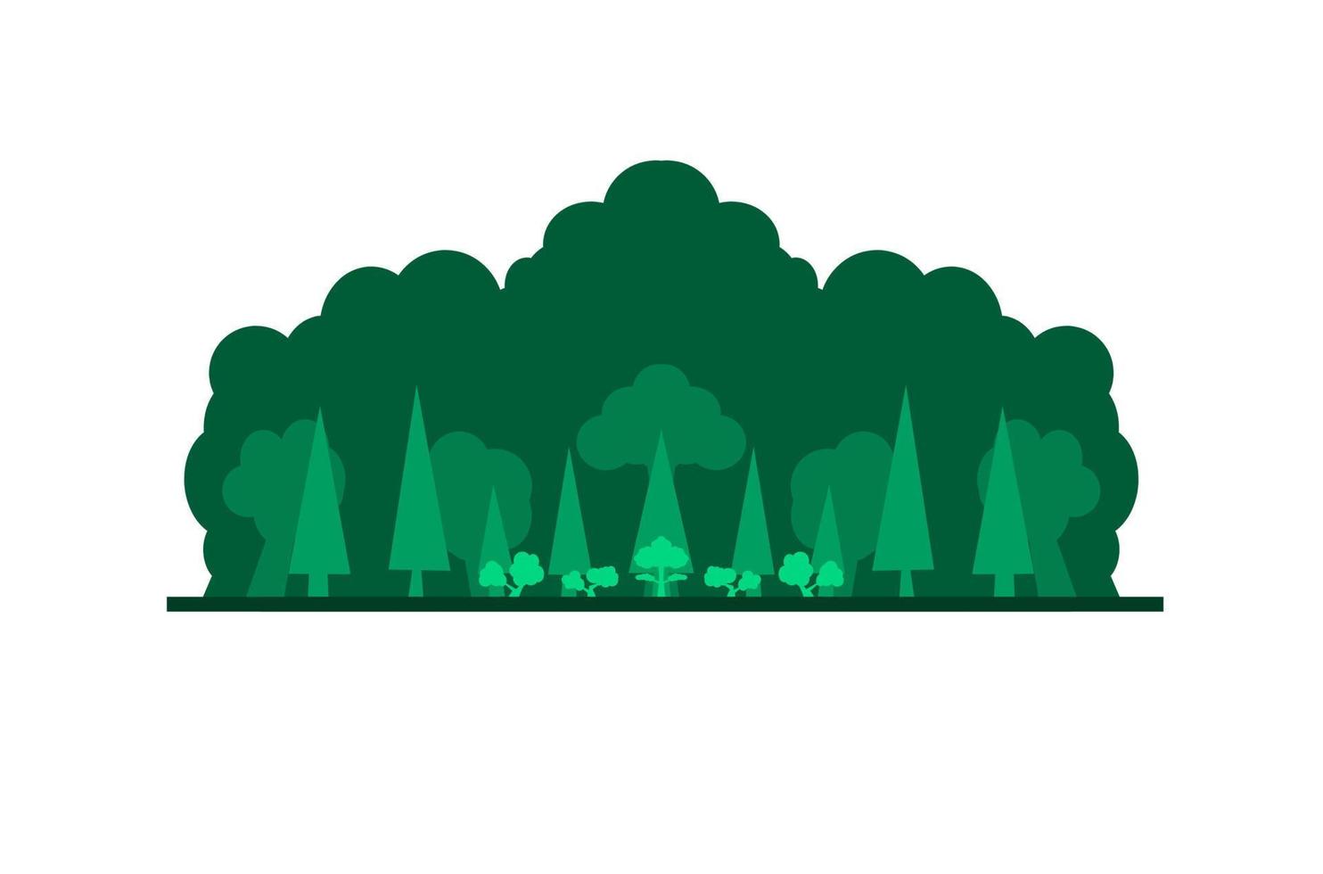 Forest design illustration, simple forest icon with elegant concept, perfect for celebrations world forest day vector