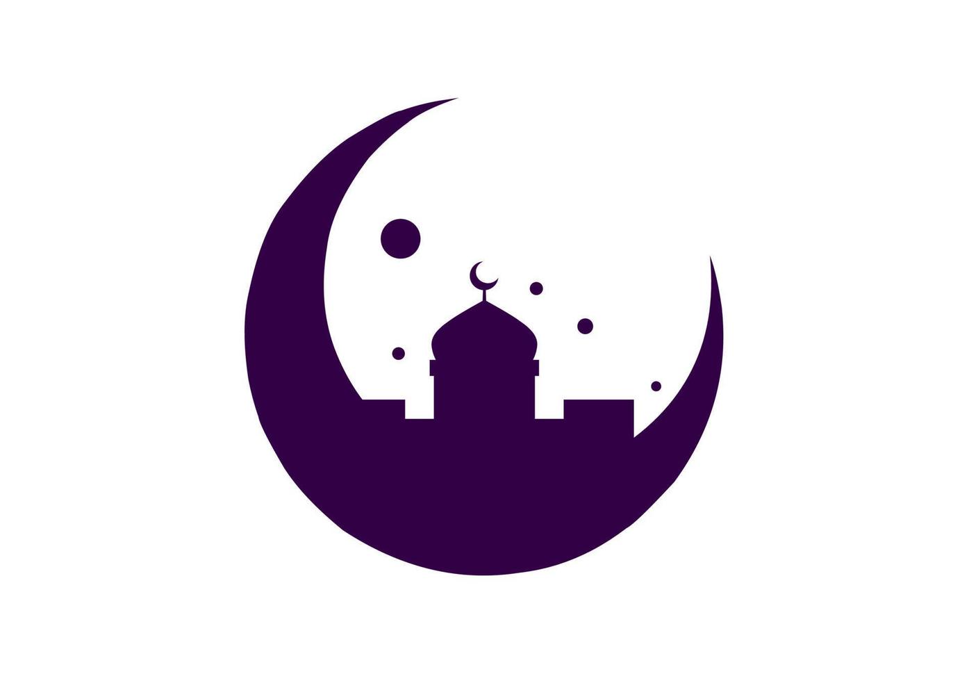 mosque illustration, mosque icon with elegant concept, perfect for ramadan or eid design vector