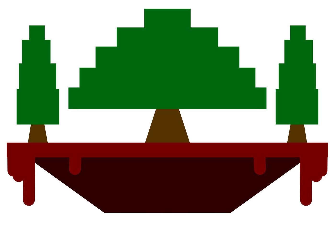 Forest design illustration, simple forest icon with elegant concept, perfect for celebrations world forest day vector