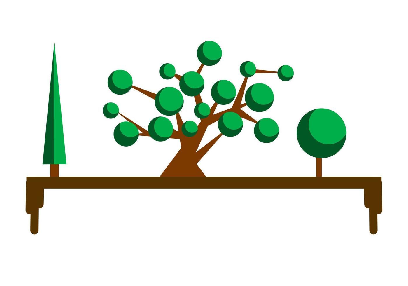 Forest design illustration, simple forest icon with elegant concept, perfect for celebrations world forest day vector