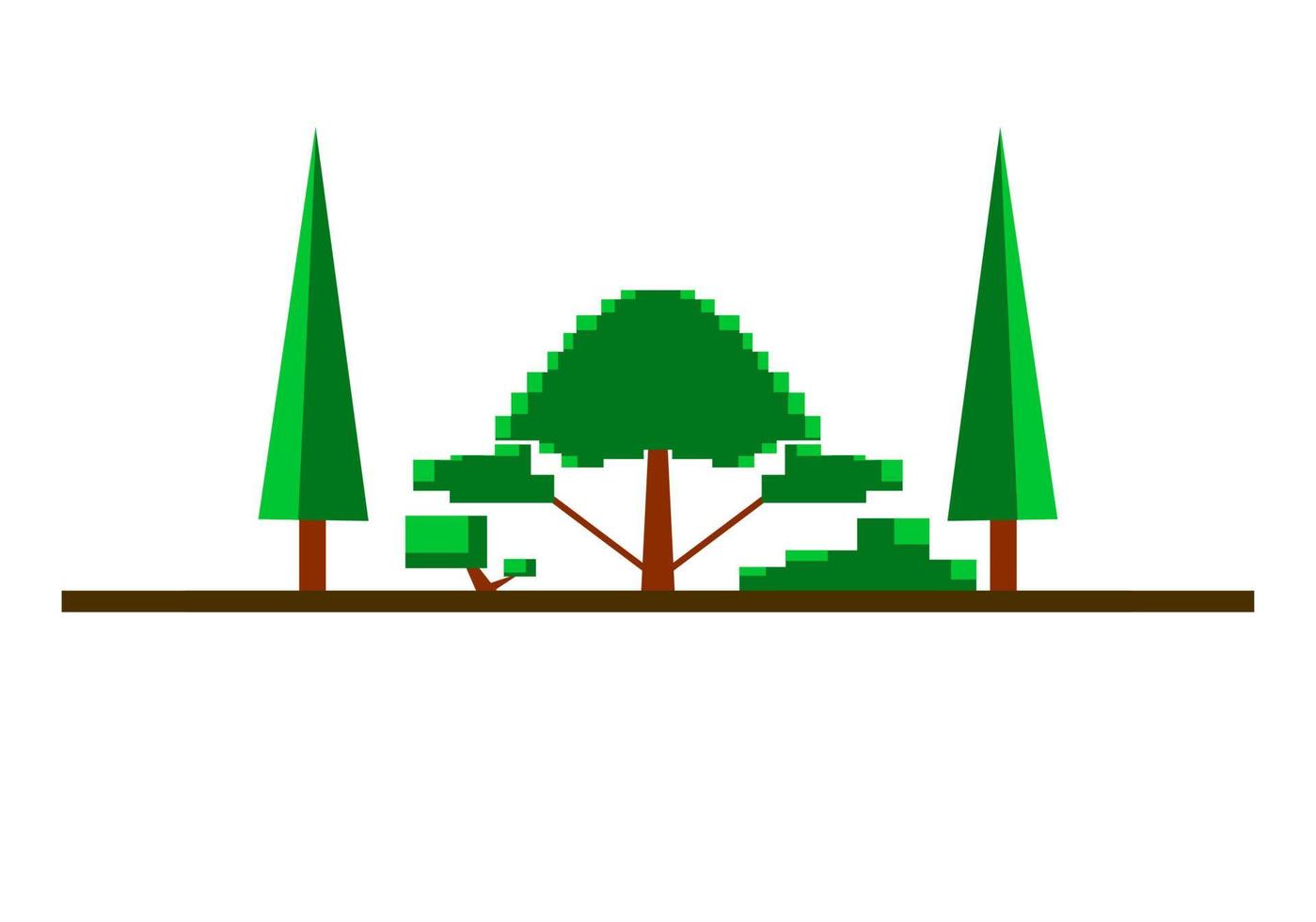 Forest design illustration, simple forest icon with elegant concept, perfect for celebrations world forest day vector