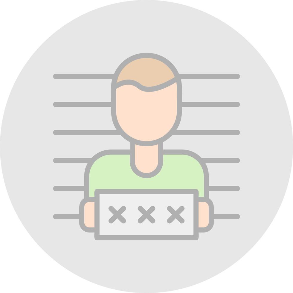 Mugshot Vector Icon Design