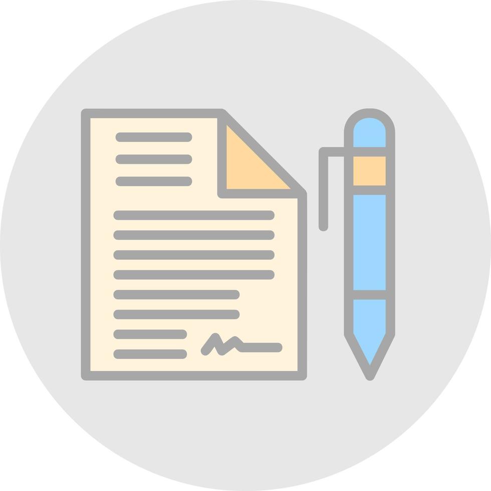 Contract Vector Icon Design