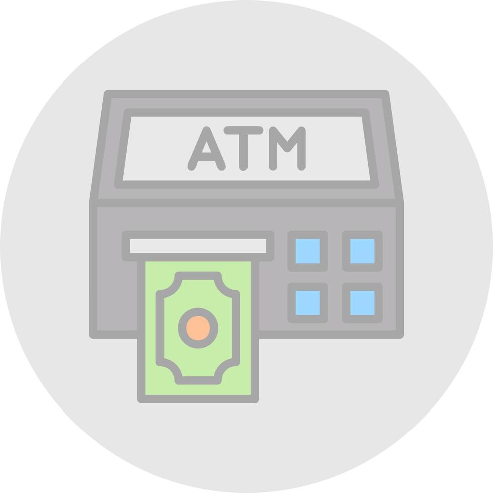 Atm Machine Vector Icon Design