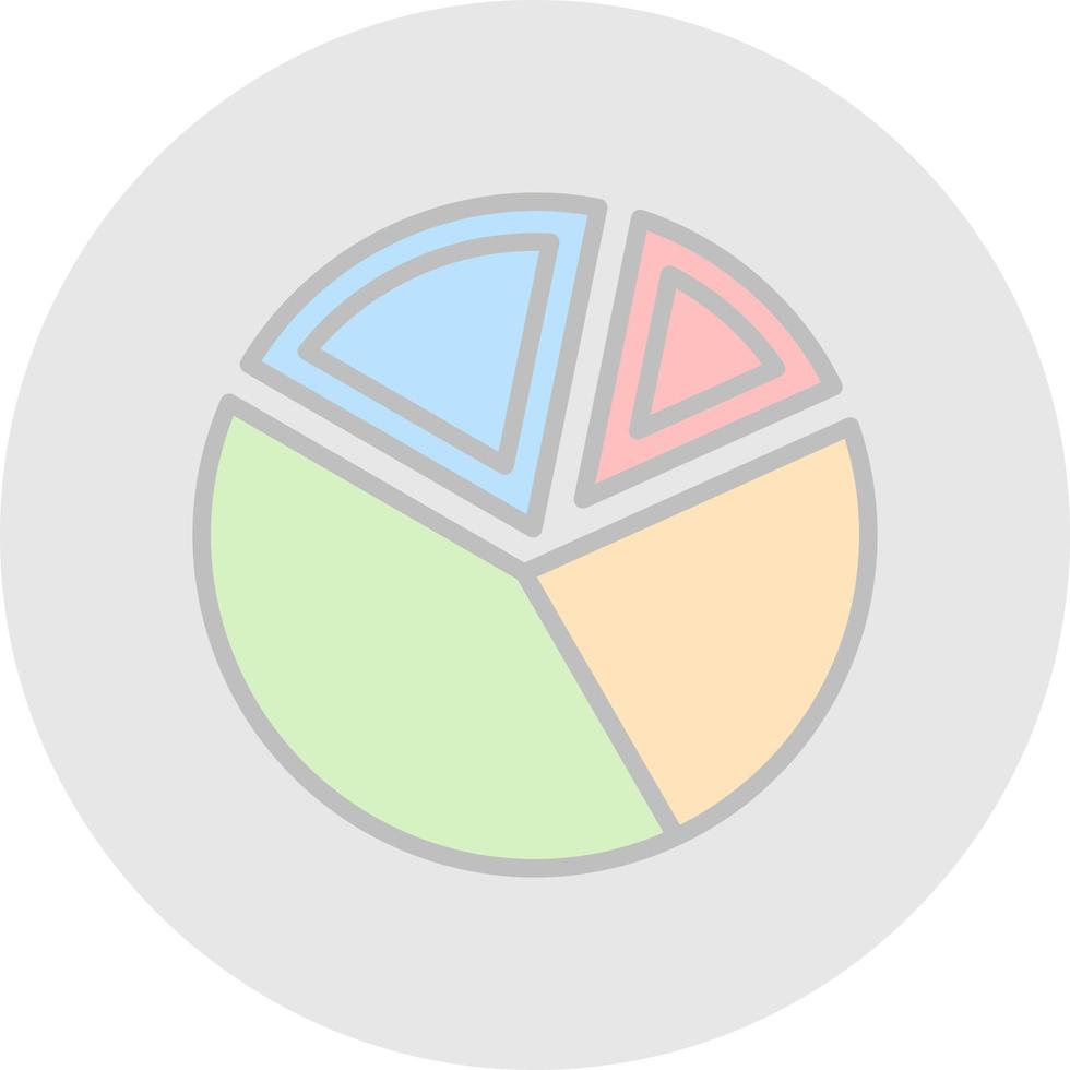 Pie Chart Vector Icon Design