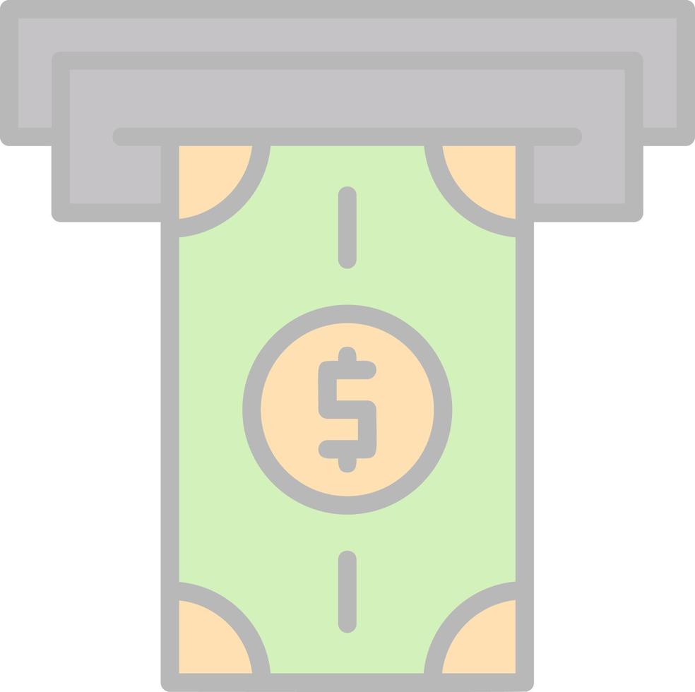 Money Withdrawal Vector Icon Design