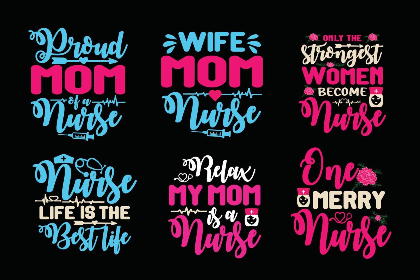 Wife Mom Nurse woman Mom,Mummy colorful Typography t shirt,Mom lover, Nurse Mama Life, Funny Mother's Day Gift Graphic vector art by poster, banner,sticker,Mug,Cup,car decal,Print design