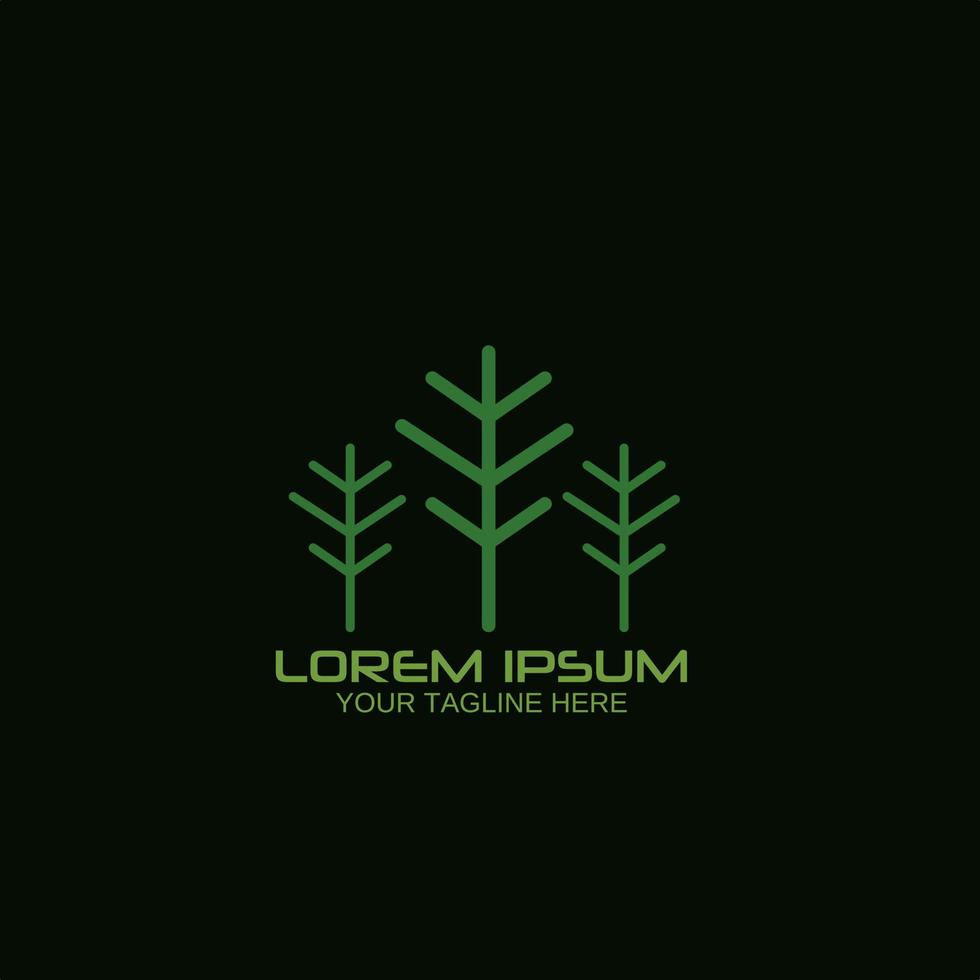 tree logo design template. Creative design is suitable for your business, company and brand. vector