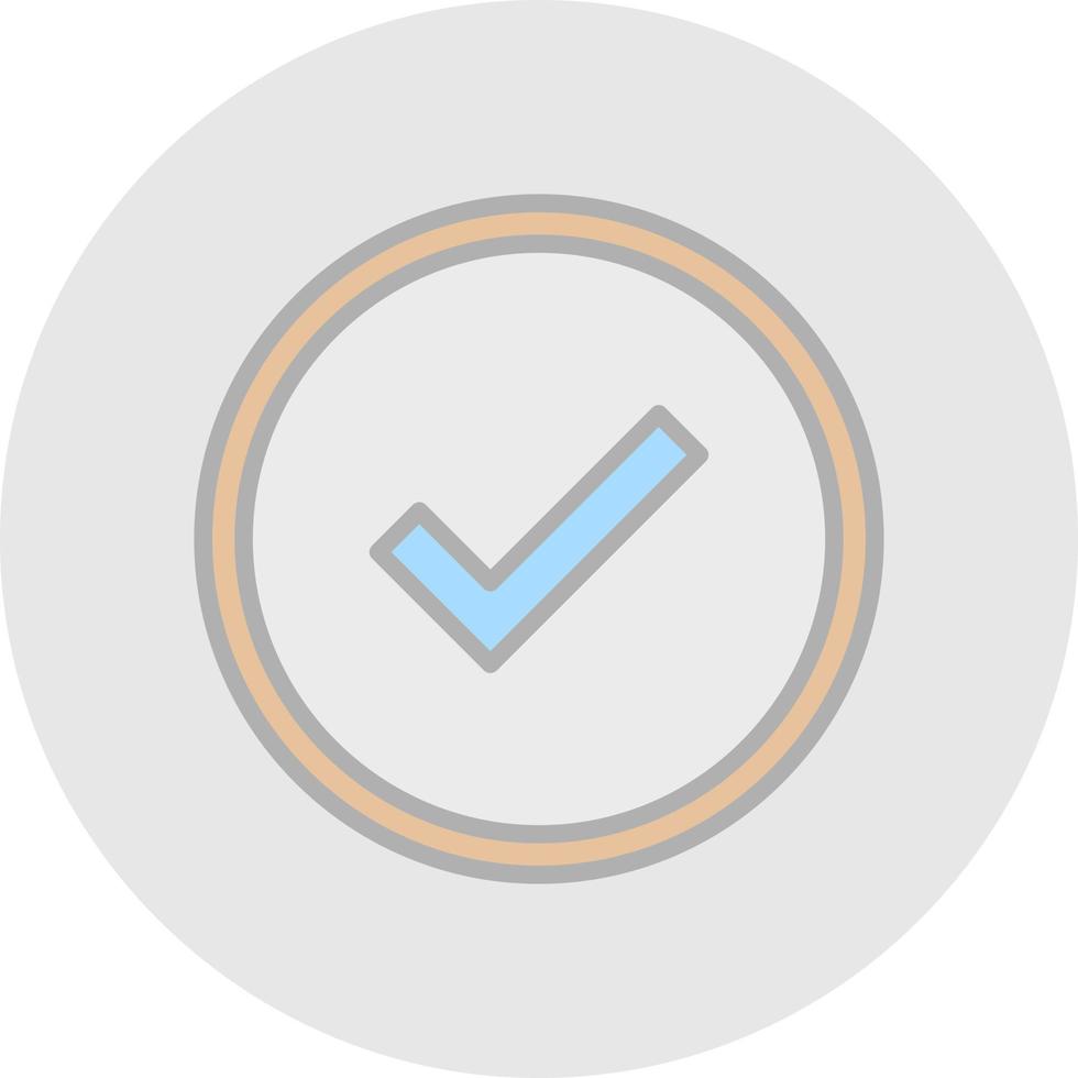Checked Vector Icon Design