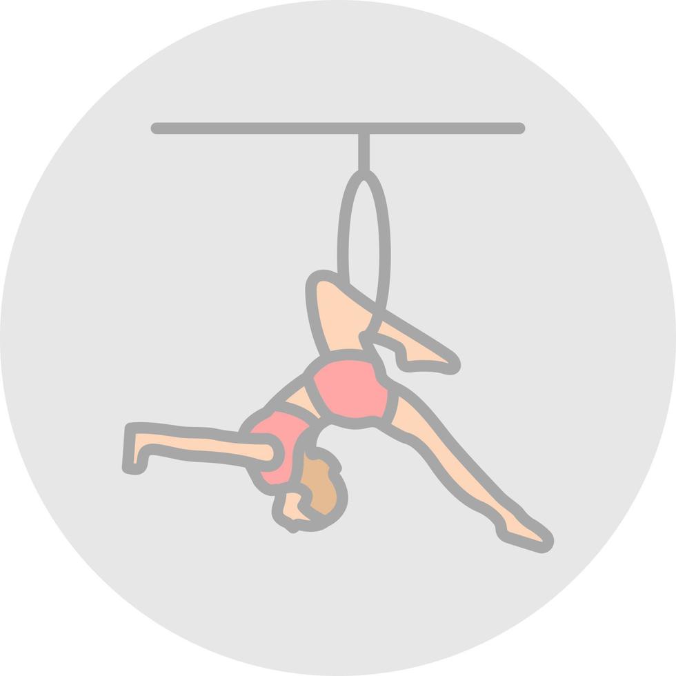 Trapeze Artist Vector Icon Design