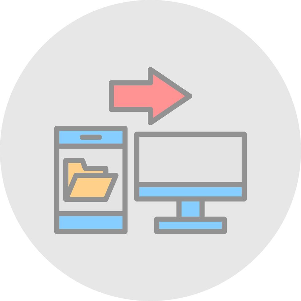 Data Transfer Vector Icon Design