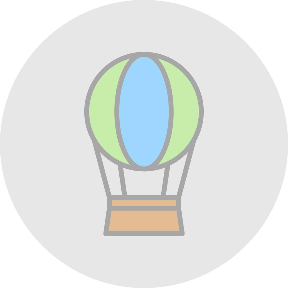 Hot Air Balloon Vector Icon Design