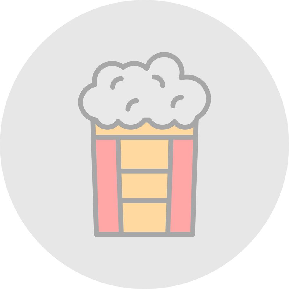 Popcorn Vector Icon Design