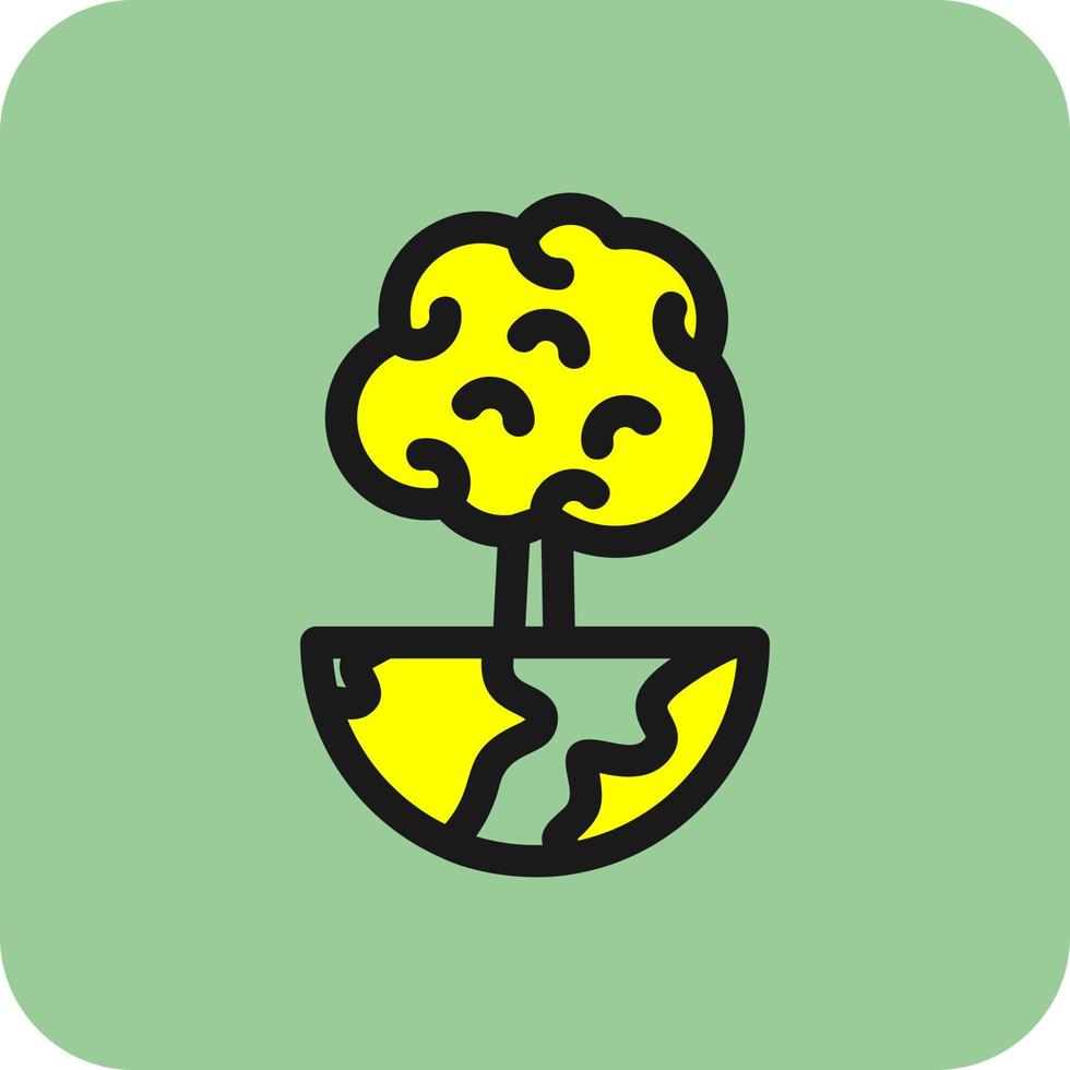 World Trees Vector Icon Design