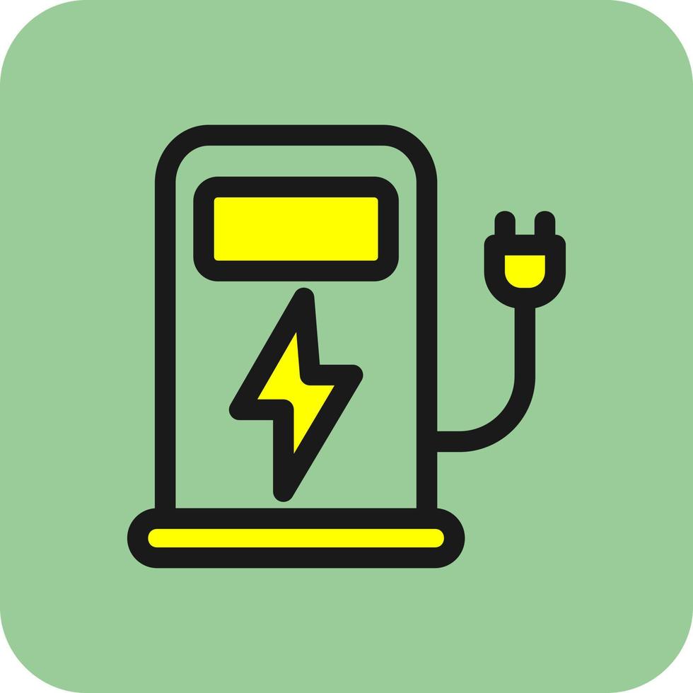 Charging Station Vector Icon Design