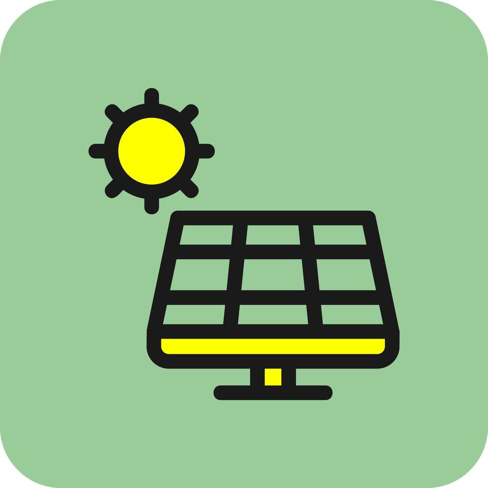 Solar Panel Vector Icon Design