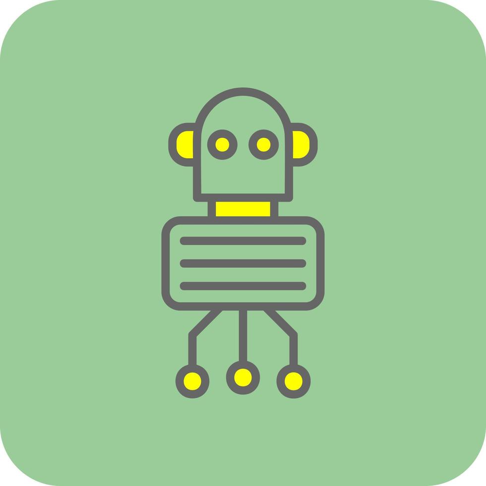 Nano Robot Vector Icon Design