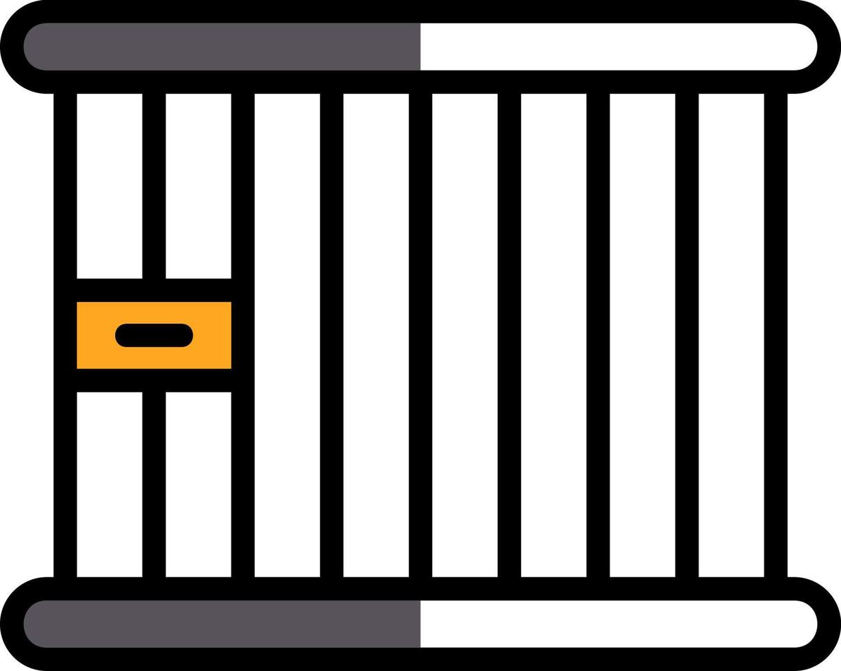 diseño de icono de vector de cárcel