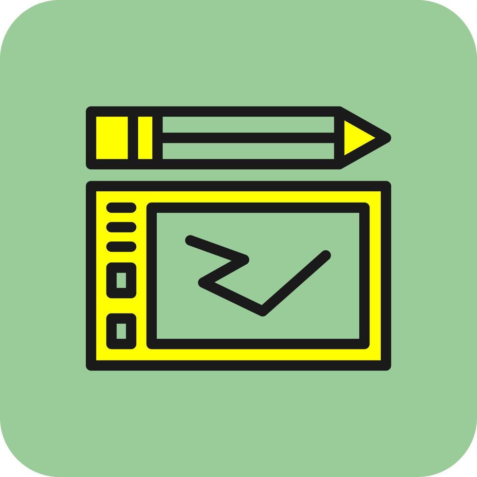 Graphic Tablet Vector Icon Design