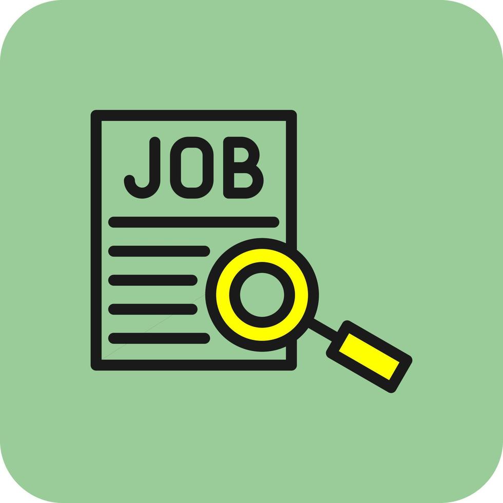 Job Searching Vector Icon Design