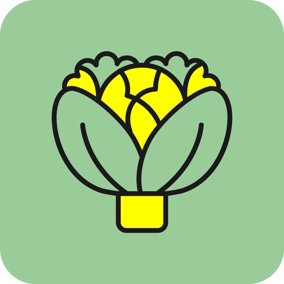 Cabbage Vector Icon Design