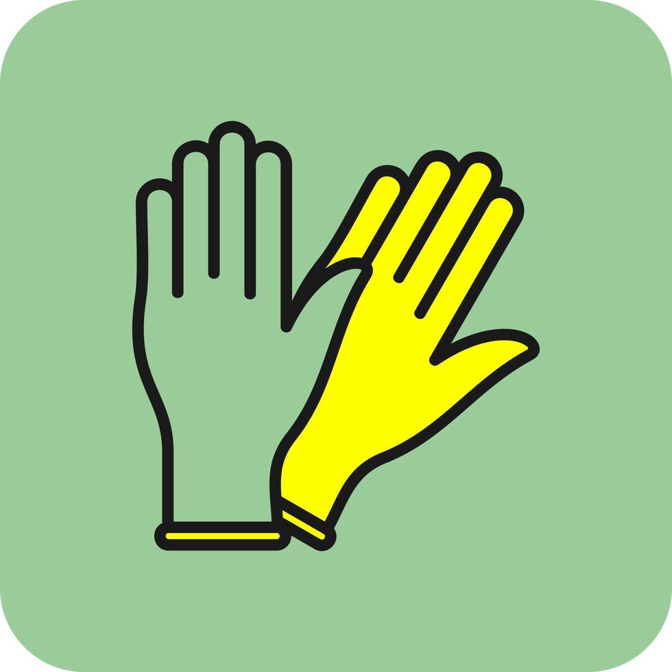 guantes, vector, icono, diseño vector