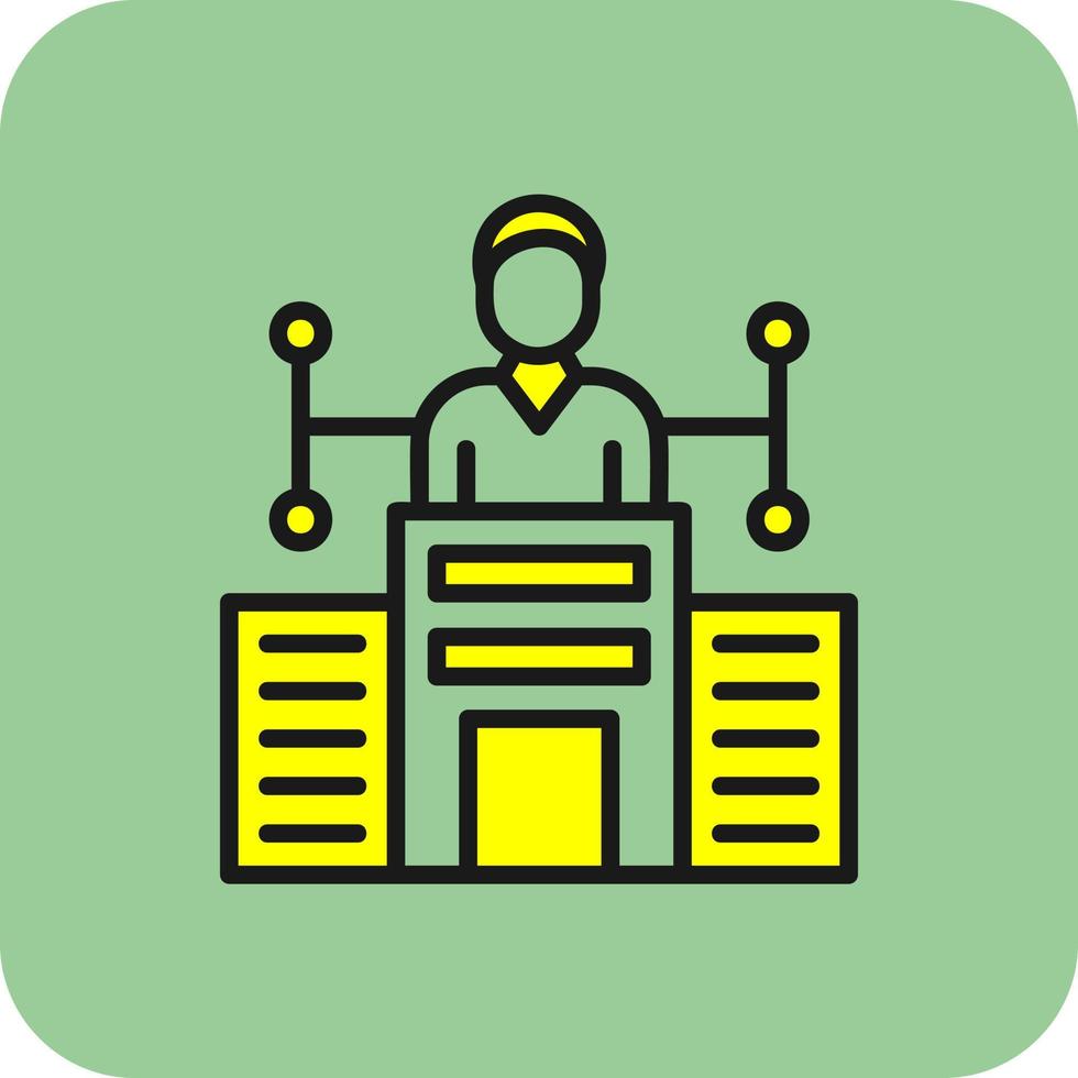 Company Structure Vector Icon Design