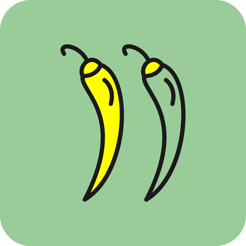 Hot Pepper Vector Icon Design